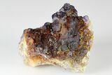 Purple Edge Fluorite Crystal Cluster - China #182814-1